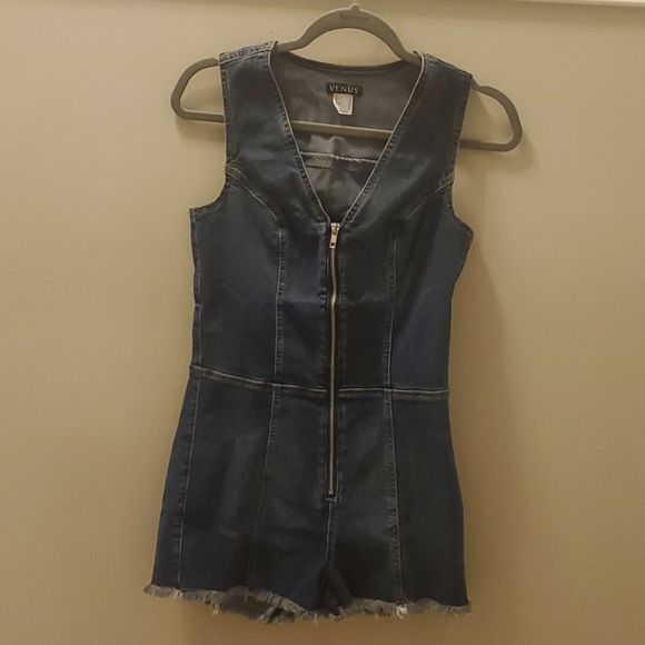 Denim Romper - Picture 2 of 5